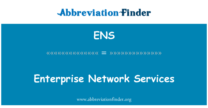 ENS: Επιχείρηση υπηρεσίες δικτύου