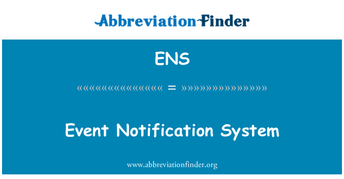 ENS: Sistem notifikasi acara