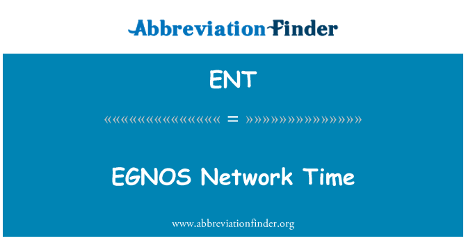 ENT: EGNOS мрежа време