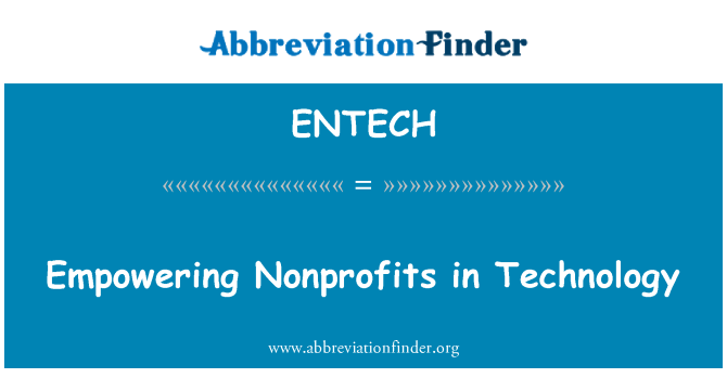ENTECH: Tagħti Nonprofits fit-teknoloġija