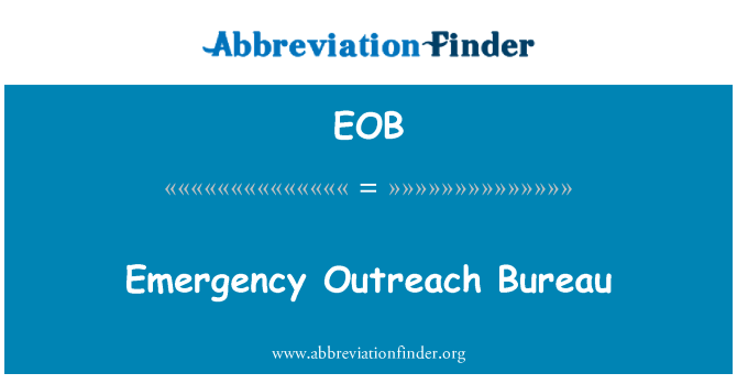 EOB: Bureau de liaison d'urgence