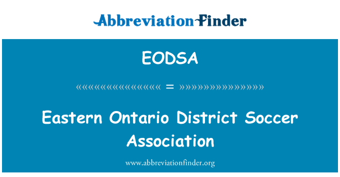 EODSA: Ida-Ontario District Soccer Association