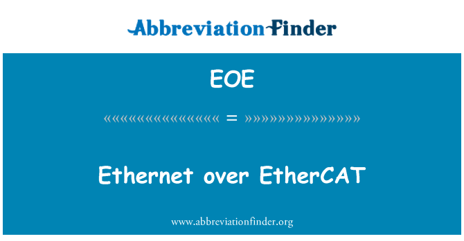 EOE: Ethernet sobre EtherCAT