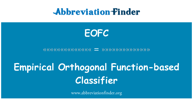 EOFC: Anpirik Orthogonal ki chita nan fonksyon Section