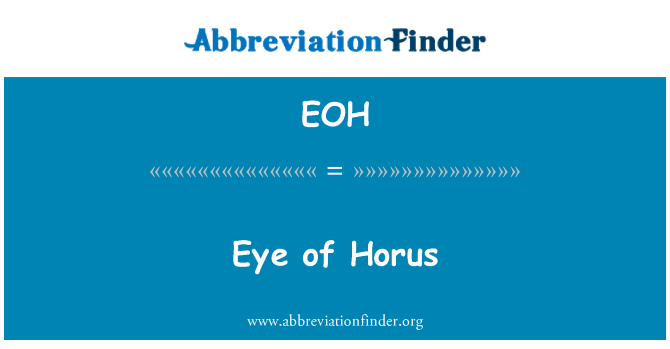 EOH: Das Auge des Horus