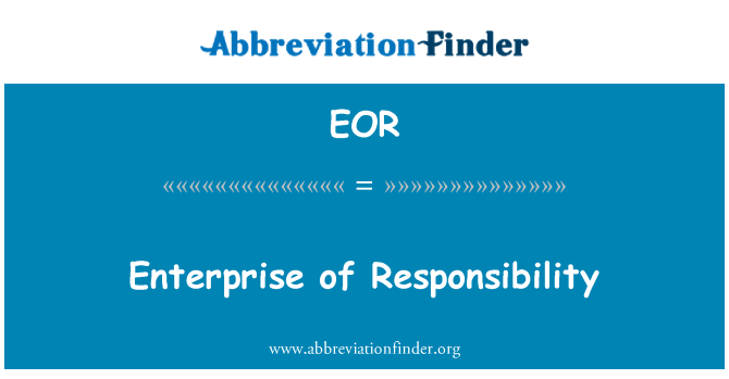 EOR: Enterprise responsabilite