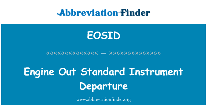 EOSID: Enjin keluar instrumen Standard pelepasan