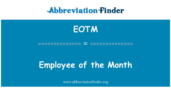 EOTM: Employee of the Month