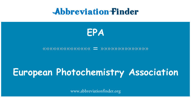 EPA: Associació Europea fotoquímica
