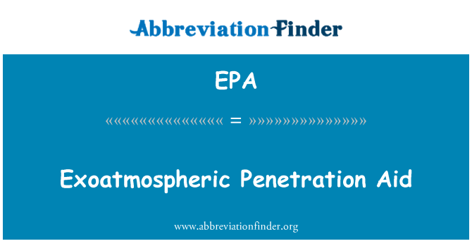 EPA: Exoatmospheric Penetration støtte