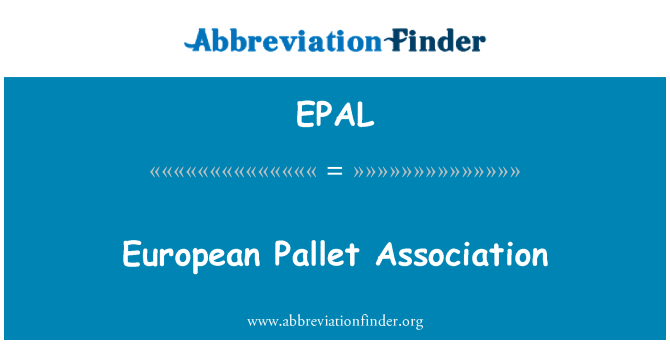 EPAL: Asociación Europea de la plataforma