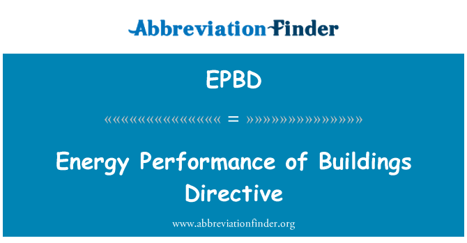 EPBD: Enèji pèfòmans de Bâtiments Directive
