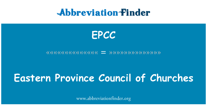 EPCC: Eastern Province Council of Churches