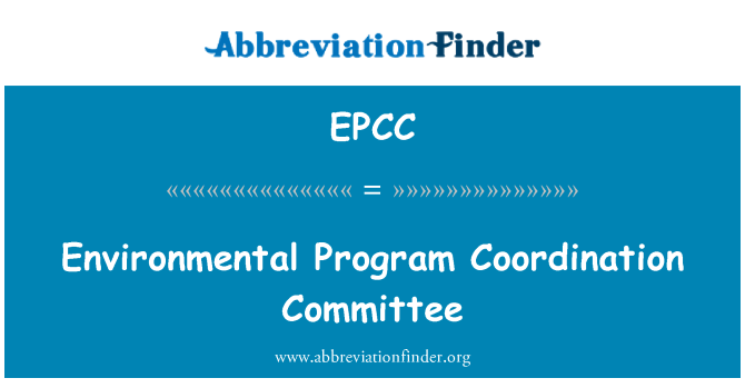 EPCC: Kumitat ta ' kordinazzjoni tal-programm ambjentali