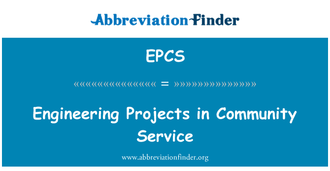 EPCS: Ingeniørprojekter i samfundstjeneste