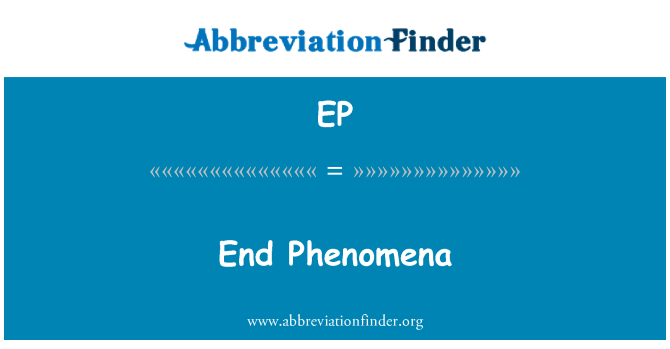 EP: پایان پدیده