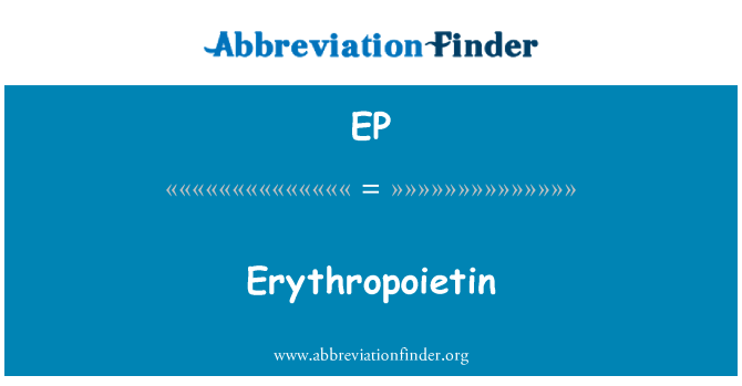 EP: Erytropoietin