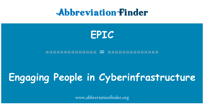 EPIC: Personas atractivas en ciberinfraestructura