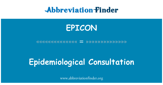 EPICON: Epidemioloogilise konsultatsioon
