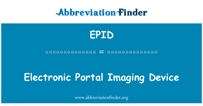 EPID: Tagħmir tal-Immaġnar Portal elettroniku