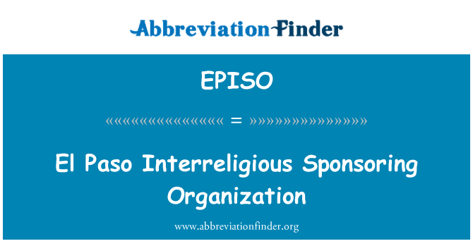 EPISO: El Paso interreligiøs sponsorere organisation