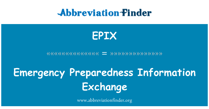EPIX: Intercanvi d'informació per a emergències