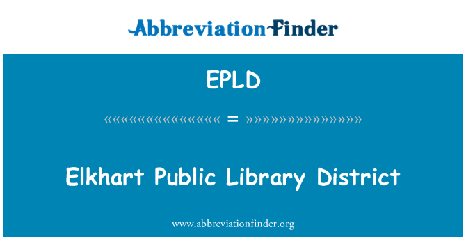 EPLD: Elkhart piblik bibliyotèk distri