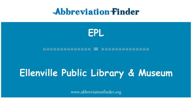 EPL: Biblioteca publică Ellenville & Museum