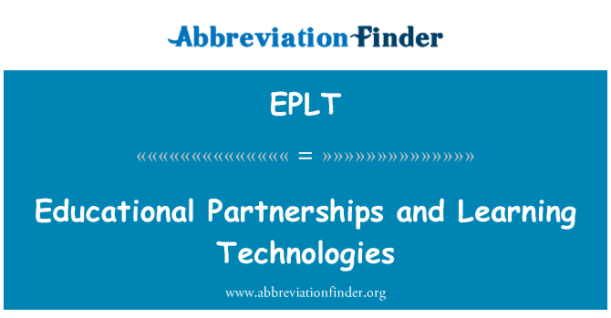 EPLT: همکاری های آموزشی و یادگیری فن آوری