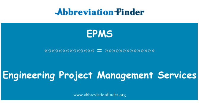 EPMS: Servizi di ingegneria Project Management