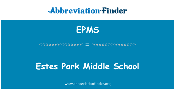EPMS: ایسٹیس پارک مڈل اسکول
