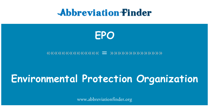 EPO: Organizzazzjoni tal-protezzjoni ambjentali