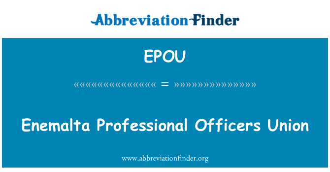 EPOU: Enemalta Professional uradniki unije