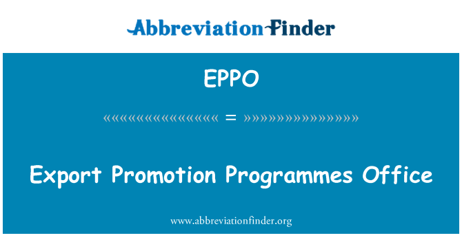 EPPO: Izvoz promocijo programov Office