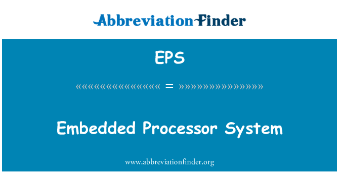 EPS: Vestavěný procesor systém