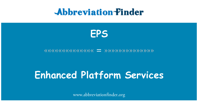 EPS: Rozšírené platformy služieb