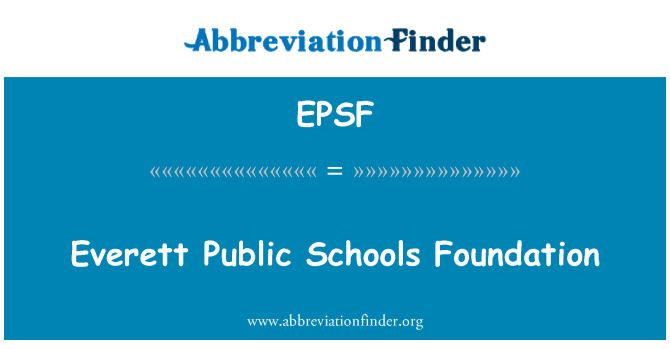 EPSF: Everett közoktatási Alapítvány