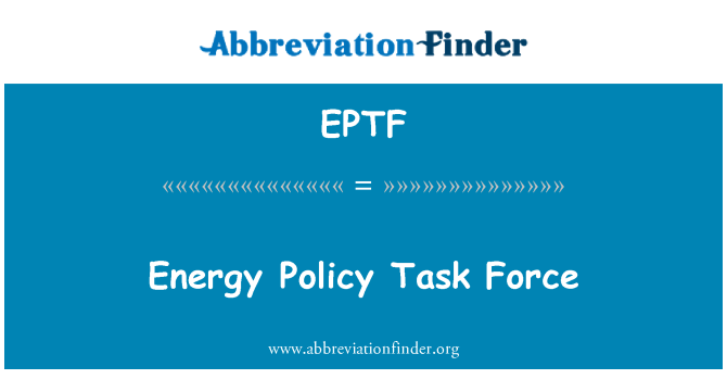 EPTF: Energetická politika Task Force