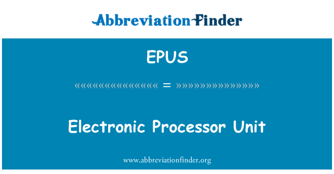 EPUS: Unità elettroniċi tal-proċessur