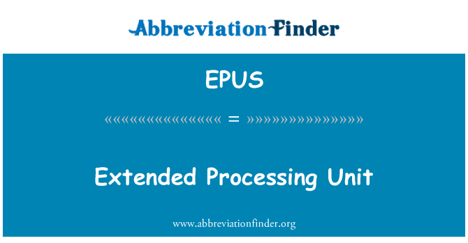 EPUS: Dilanjutkan pemprosesan Unit