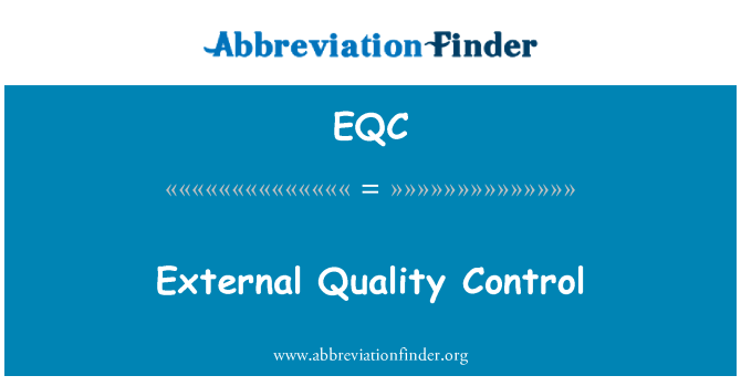 EQC: Kontwòl kalite eksteryè