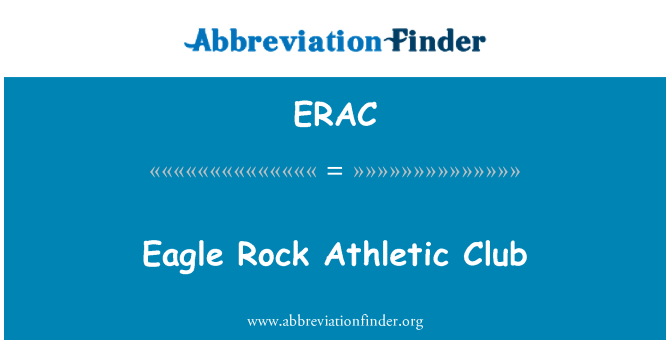ERAC: Eagle Rock Athletic Club