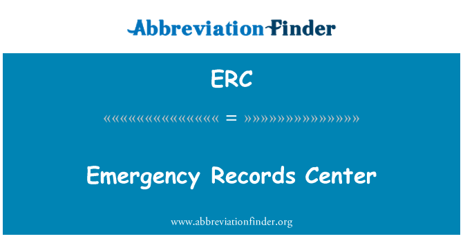 ERC: 緊急レコード センター