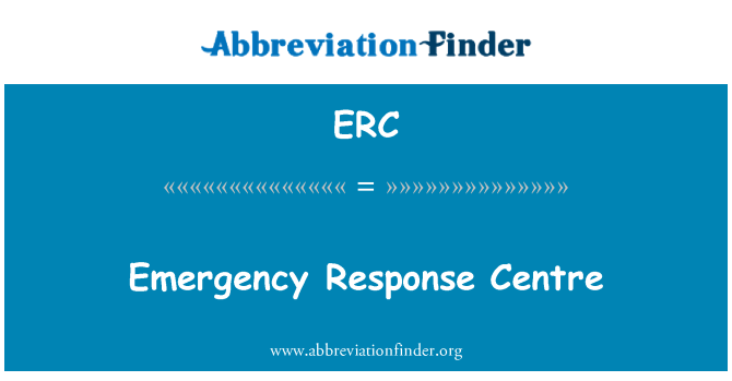 ERC: Centro de resposta a emergências