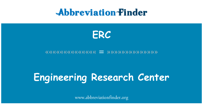 ERC: Iċ-ċentru tar-riċerka tal-Inġinerija