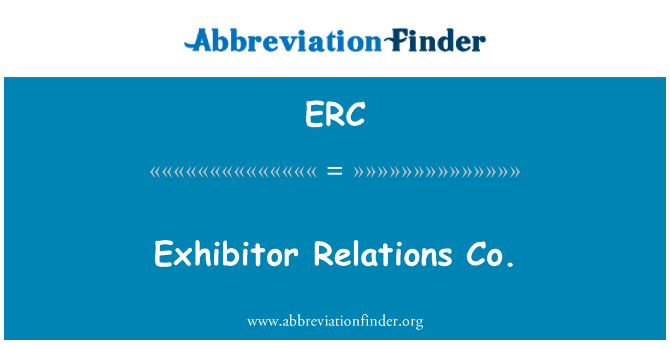 ERC: 參展商關係有限公司