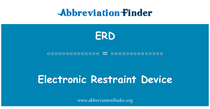 ERD: Dispositivo de retenção eletrônica