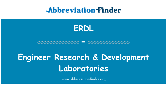 ERDL: Inženýr výzkum & vývojové laboratoře