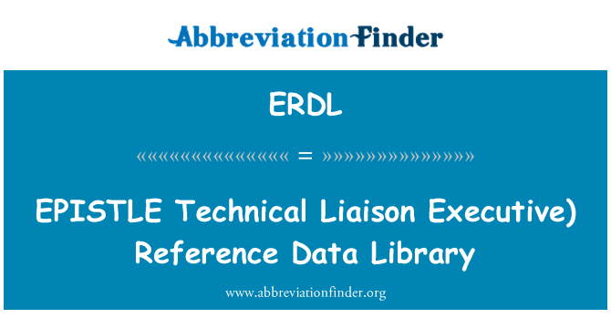 ERDL: EPISTLE Eżekuttiv kuntatt tekniku) referenza Data librerija