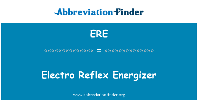 ERE: Electro refleks Energizer